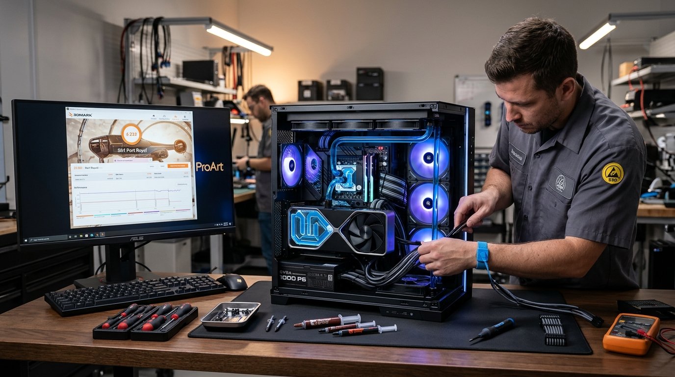 ASI Computers Custom Gaming PC Build Bench in Kandivali West Mumbai
